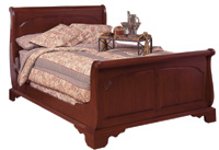 cherry sleigh beds