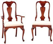 Cherry Queen Anne Chairs Dining